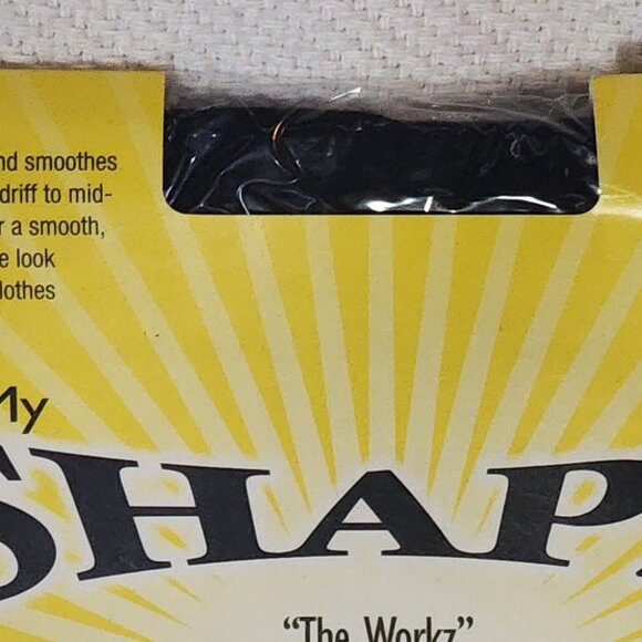 My Shapz The Workz Black #4410 Slims Midriff to Midthigh Slimming Shaper Size M - Picture 3 of 16